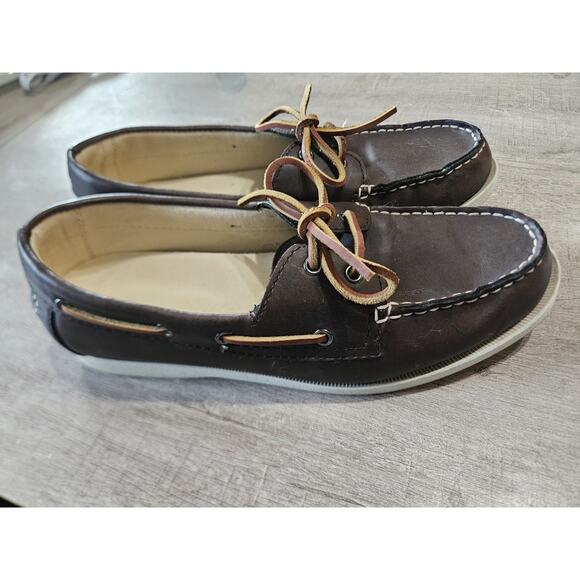 Women's Croft & Barrow Brown Casual Slip On Boat Shoes Loafers Size 10 - Picture 8 of 11
